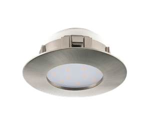 Lamper - EGLO PINEDA recessed spotlight Ø78 mm 3000K brushed steel - 95819