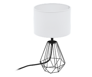 Lamper - EGLO CARLTON 2 table lamp black/white - 95789