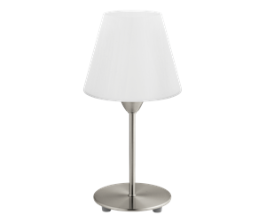 Lamper - EGLO DAMASCO 1 table lamp white/brushed steel - 95785