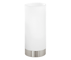 Lamper - EGLO DAMASCO 1 table lamp white/brushed steel - 95775