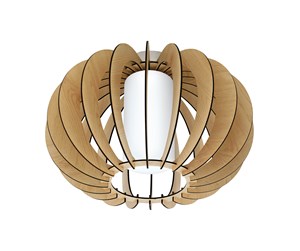 Lamper - EGLO STELLATO 1 ceiling light maple white - 95597