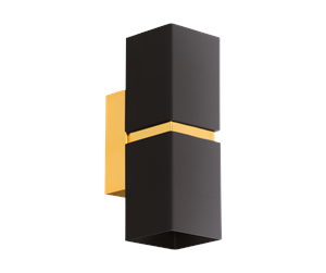 Lamper - EGLO PASSA wall lamp black/gold - 95373