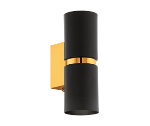 Lamper - EGLO PASSA wall light  black gold - 95364