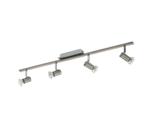 Lamper - EGLO ROTTELO spot track 4L brushed steel - 90917