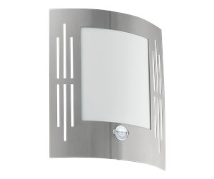 Lamper - EGLO CITY outdoor wall lamp with sensor stainless steel - 88144