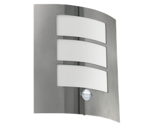 Lamper - EGLO CITY outdoor wall lamp with sensor stainless steel - 88142