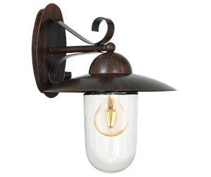 Lamper - EGLO MILTON outdoor wall lamp antique brown - 83589