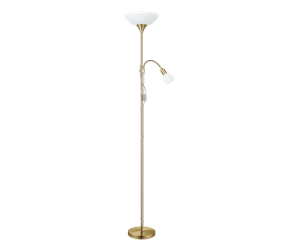 Lamper - EGLO UP 2 floor lamp white/bronze - 82844