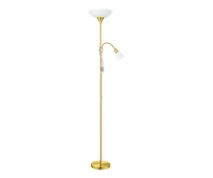 Lamper - EGLO UP 2 floor lamp white/brass - 82843