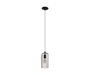 Lamper - EGLO ROCCAMENA pendant light black - 49644