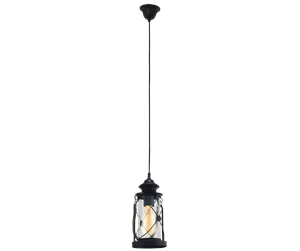 Lamper - EGLO BRADFORD pendant light black/clear - 49213