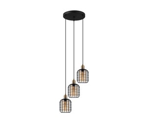 Lamper - EGLO CHISLE cluster pendant black/amber - 43499