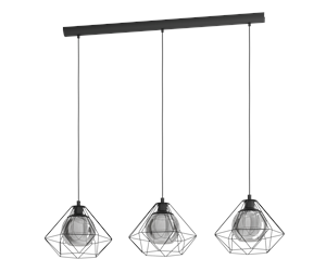 Lamper - EGLO VERNHAM long table pendant black - 43483