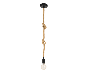 Lamper - EGLO RAMPSIDE pendant black/brown - 43256