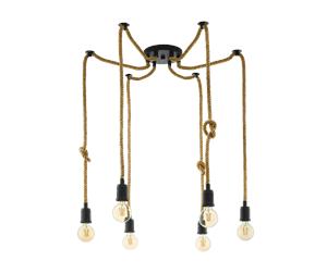 Lamper - EGLO RAMPSIDE cluster pendant black/brown - 43195