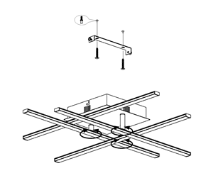 Lamper - EGLO TOWNSHEND 3 spot rail 3L brown/white - 99484