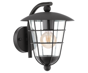 Lamper - EGLO PULFERO outdoor wall lamp black - 94841