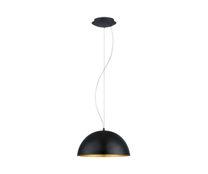 Lamper - EGLO GAETANO 1 pendant black/gold - 94935