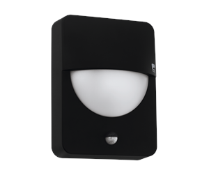 Lamper - EGLO SALVANESCO outdoor wall lamp with sensor black - 98705