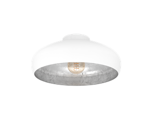 Lamper - EGLO MOGANO ceiling lamp white/silver - 94548