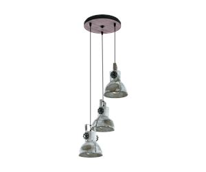 Lamper - EGLO BARNSTAPLE cluster pendant zinc look - 49647