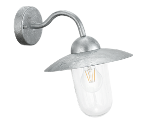 Lamper - EGLO MILTON outdoor wall lamp galvanized steel - 88489