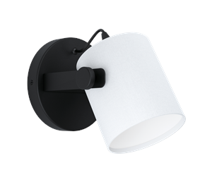 Lamper - EGLO HORNWOOD 1 wall lamp black/white - 43427