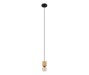 Lamper - EGLO TURIALDO pendant light black/brown - 901172