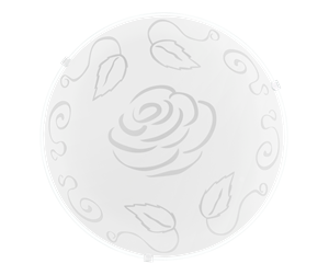 Lamper - EGLO MARS 1 wall/ceiling lamp white "rose" - 89238