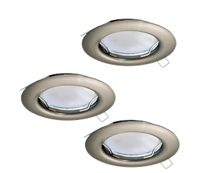 Lamper - EGLO PENETO recessed spot brushed steel 3-pack - 94237