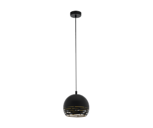 Lamper - EGLO CAMASTRA pendant light  black gold - 98071