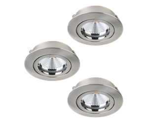 Lamper - EGLO TEDO 1 built-in spotlight 3-pack brushed steel - 95359