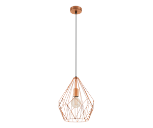 Lamper - EGLO CARLTON pendant light  copper-coloured - 49258