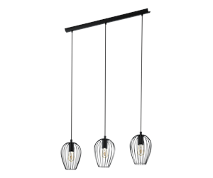 Lamper - EGLO NEWTOWN long table pendant black - 49478