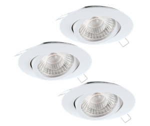 Lamper - EGLO TEDO 1 built-in spotlight 3-pack white - 95357