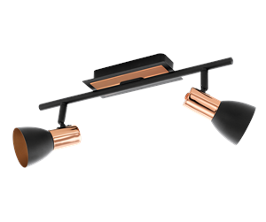 Lamper - EGLO BARNHAM spot  black copper - 94585