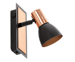 Lamper - EGLO BARNHAM spot black/copper - 94584