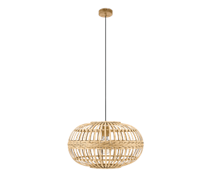 Lamper - EGLO AMSFIELD pendant light wood - 49771