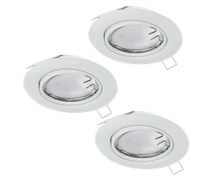 Lamper - EGLO PENETO built-in spotlights 3000K Ø87 mm 3-pack white - 94406