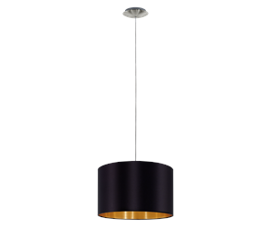 Lamper - EGLO MASERLO 1 pendant black/gold - 31599