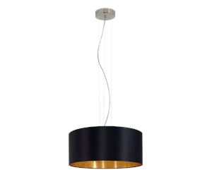 Lamper - EGLO MASERLO pendant light Ø530 mm black/gold - 31605