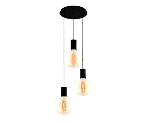 Lamper - EGLO POZUETA cluster pendant black - 98663