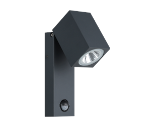 Lamper - EGLO SAKEDA outdoor wall lamp with sensor LED 5W anthracite - 96287