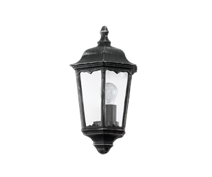 Lamper - EGLO NAVEDO outdoor wall lamp black/patinated silver - 93459