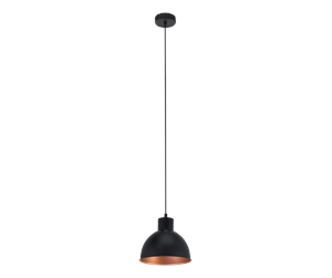 Lamper - EGLO TRURO 1 pendant black/nut - 49238