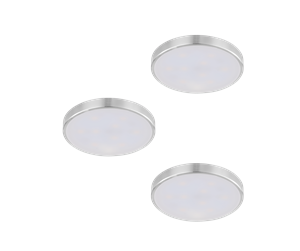 Lamper - EGLO TAROUT base cabinet spotlights LED 3x1.5W brushed steel 3-pack - 33623