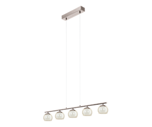 Lamper - EGLO ROMAGNESE long table pendant LED 5x3.3W brushed steel - 94319