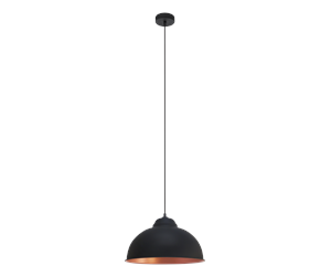 Lamper - EGLO TRURO 2 pendant black/nut - 49247