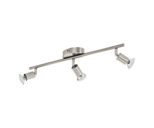 Lamper - EGLO BUZZ LED spot rail 3L brushed steel - 92597