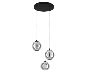 Lamper - EGLO ARISCANI cluster pendant black - 98653